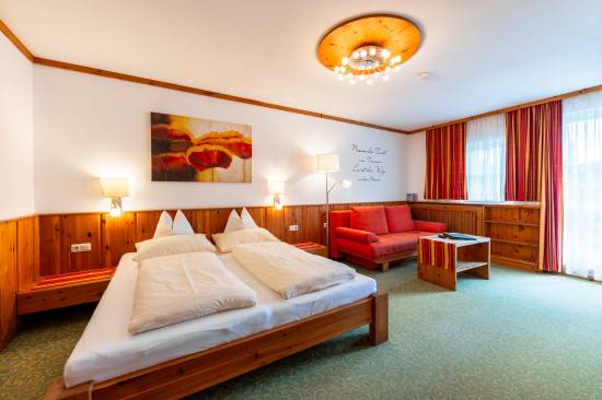 Geräumige Doppelzimmer<br>„Almrausch“